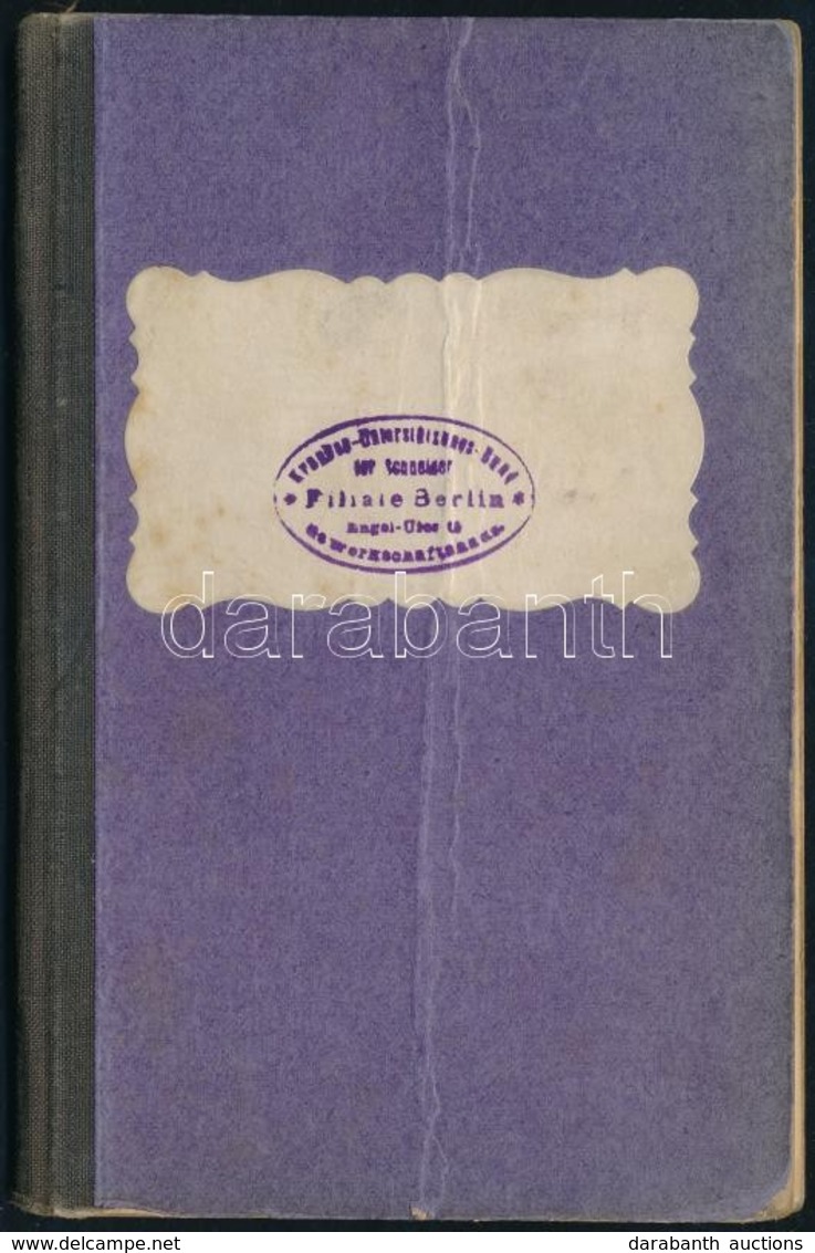 1905 Quittungsbuch, Német Nyelvű Számlakönyv, Okmánybélyegekkel - Ohne Zuordnung