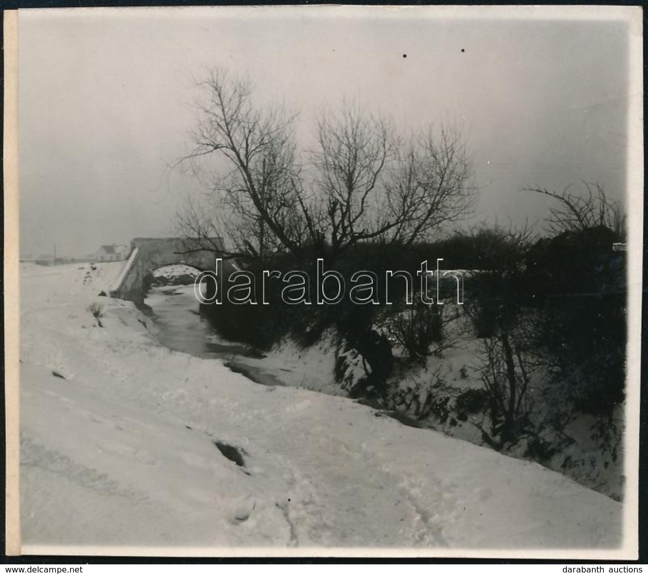 1929 Kinszki Imre (1901-1945) Budapesti Fotóművész Jelzés Nélküli, De általa Feliratozott, Vintage Fotója (Zugló, Ez A 8 - Sonstige & Ohne Zuordnung