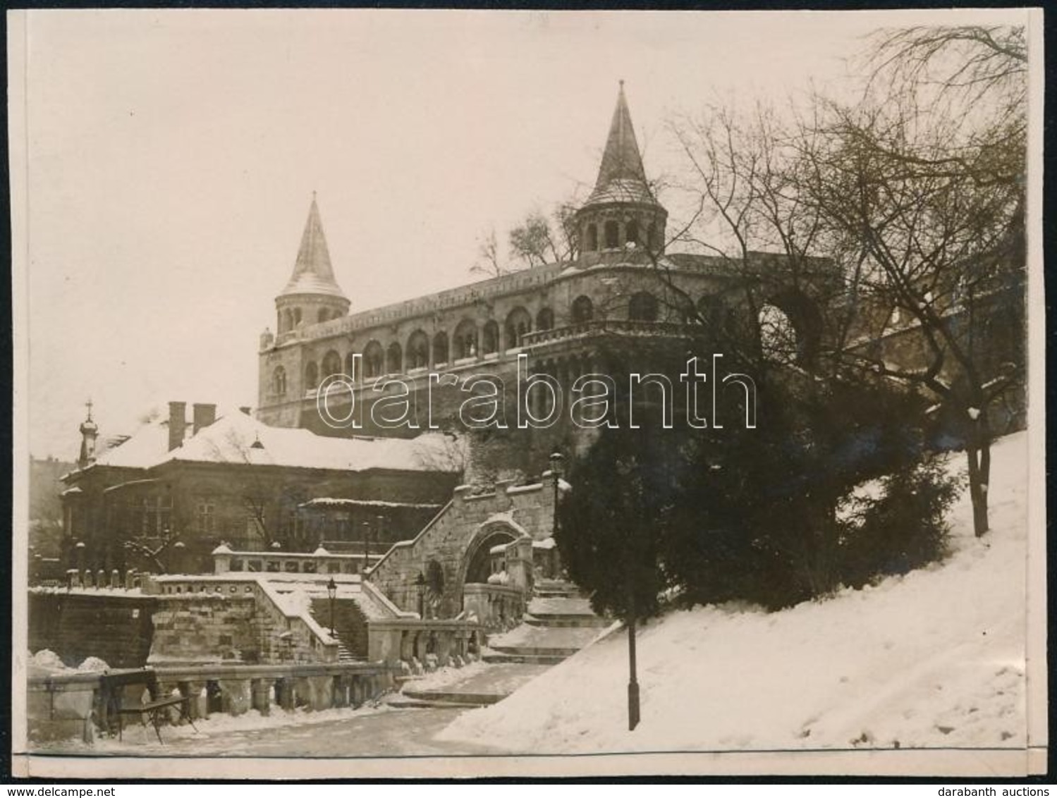 1929 Kinszki Imre (1901-1945) Budapesti Fotóművész Jelzés Nélküli, De általa Feliratozott, Vintage Fotója (Buda), 5,5x7, - Sonstige & Ohne Zuordnung