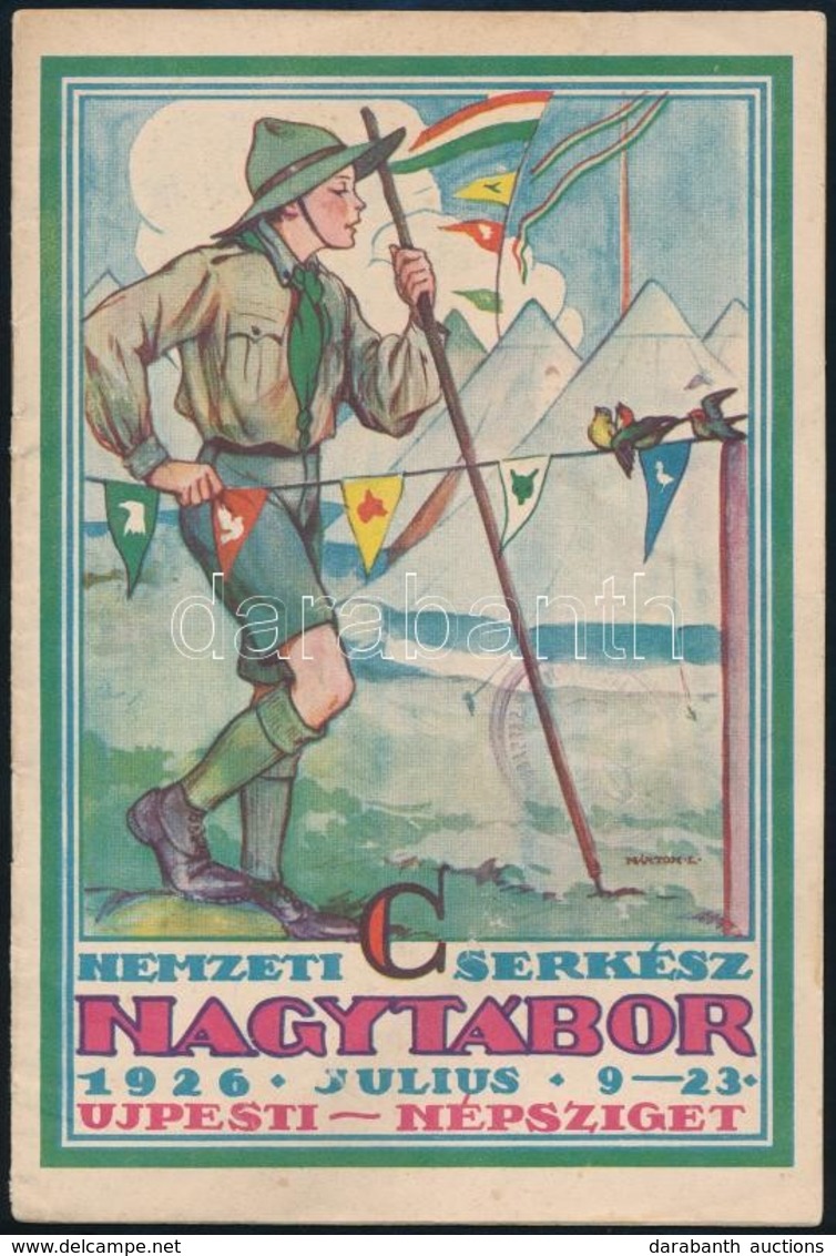 1926 Nemzeti Cserkész Nagytábor Ismertető Füzet, 16p - Pfadfinder-Bewegung