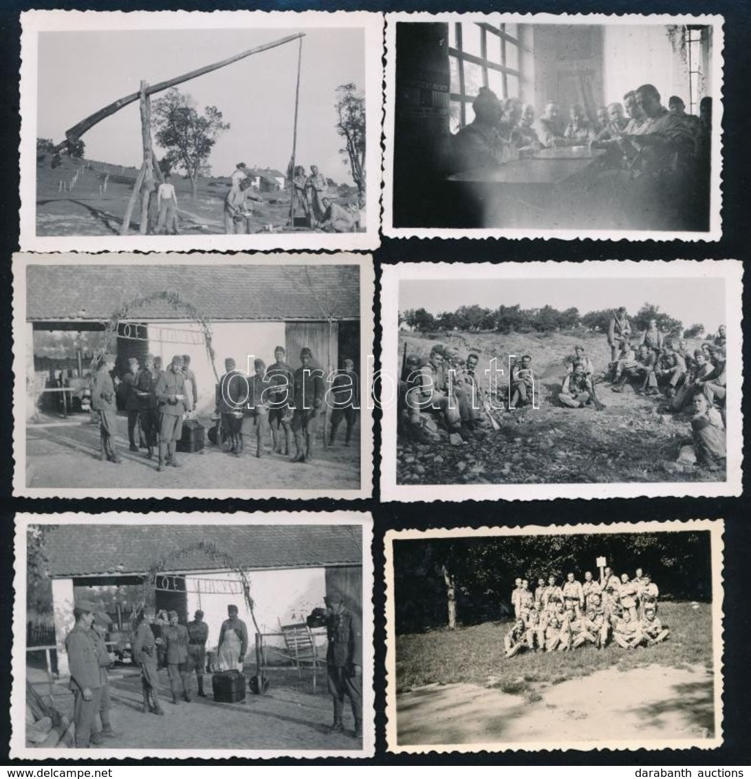 Cca 1940 6 Db II. Világháborús Katona Fotó / WW. II. Military Photos - Sonstige & Ohne Zuordnung