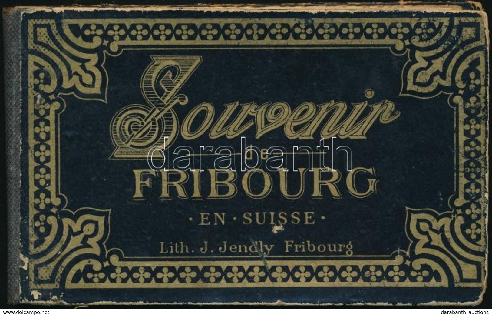Cca 1890 Fribourg Leporello, Lapok Kijárnak, 8×12 Cm - Ohne Zuordnung