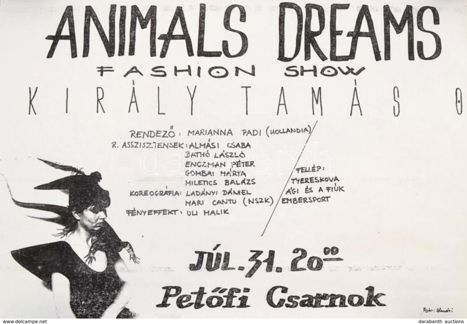 Animals Dreams Fashion Show - Király Tamás Plakát, 42×29 Cm - Sonstige & Ohne Zuordnung