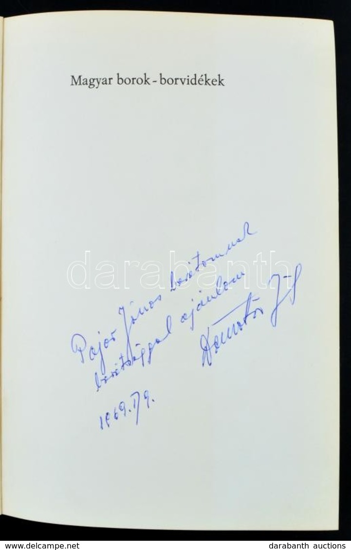 Katona József - Dömötör József: Magyar Borok-borvidékek. Bp., 1963, Mezőgazdasági Kiadó. Kiadói Egészvászon-kötés, Kiadó - Ohne Zuordnung
