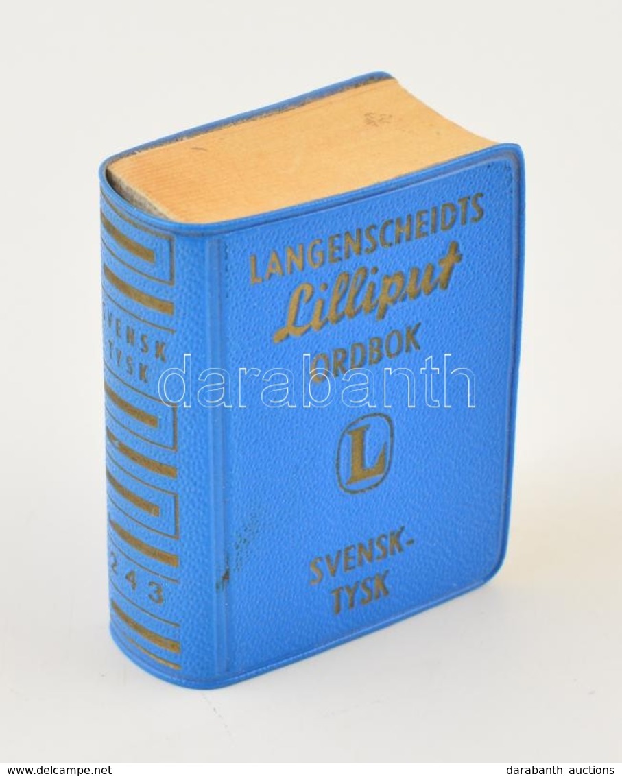 Langenscheidts Lilliput Ordbog: Svensk-Tysk. Berlin-Schöneberg,(1956),Langenscheidt. Svéd és Német Nyelven. Kiadói Arany - Ohne Zuordnung