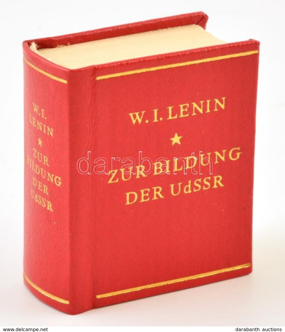 W.I. Lenin: Zur Bildung Der UdSSR. Berlin, 1972., Dietz. Német Nyelven. Kiadói Aranyozott Műbőr-kötés, Karton Tokban. - Sin Clasificación