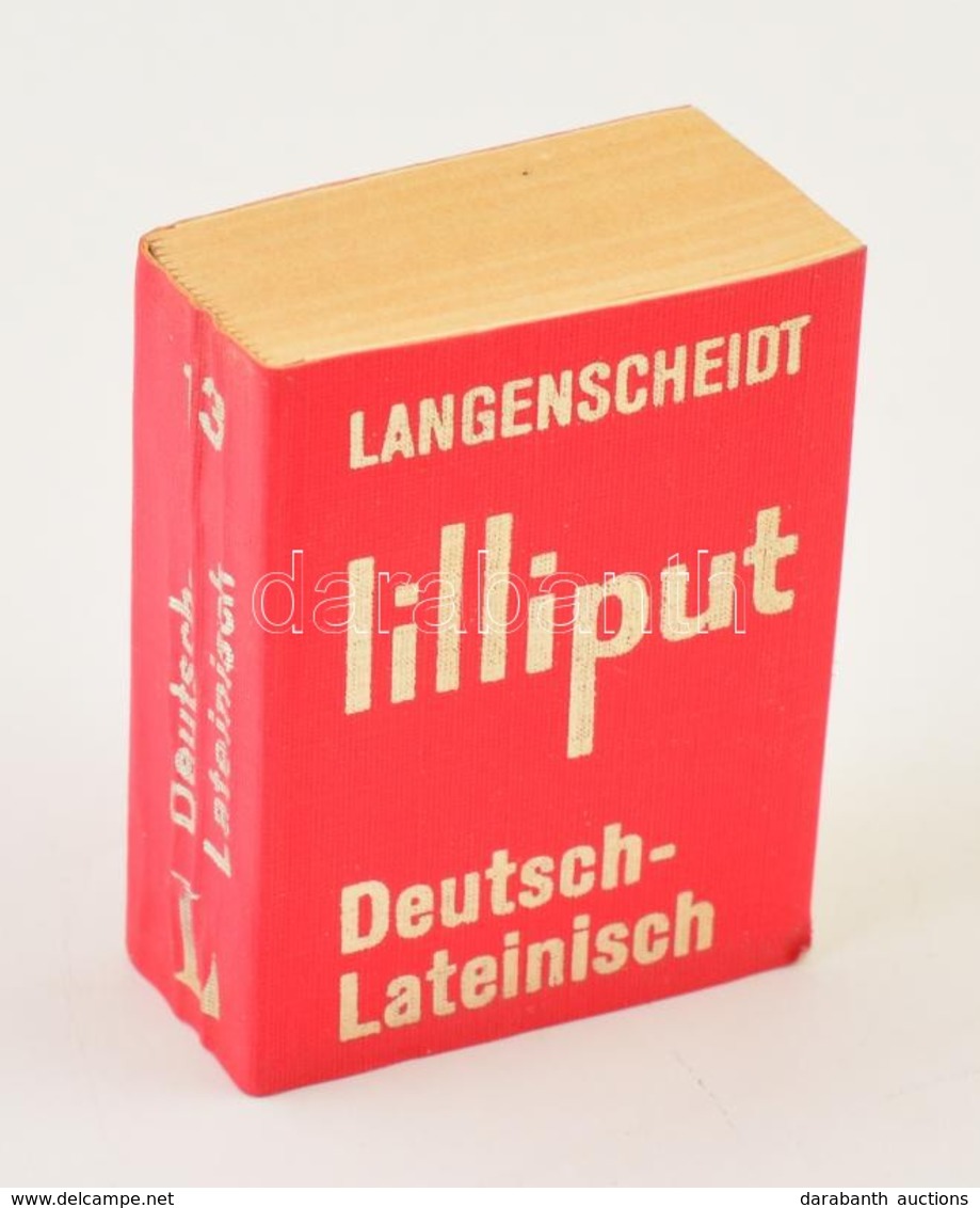 Langenscheidt's Lilliput Dictionary. Deutsch-Lateinish. Berlin-Schöneberg,én.,Langenscheidt. Német és Latin Nyelven. Kia - Ohne Zuordnung