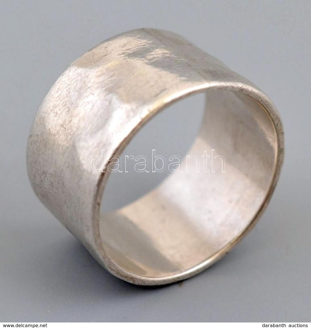 Ezüst(Ag) Gyűrű, Jelzett, Méret: 50, Nettó: 4,9 G - Sonstige & Ohne Zuordnung