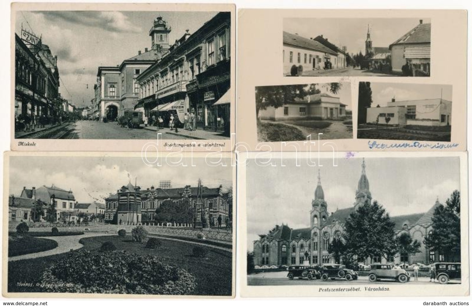 **, * 35 Db Főleg RÉGI Magyar Városképes Lap / 35 Mostly Pre-1945 Hungarian Town-view Postcards - Ohne Zuordnung