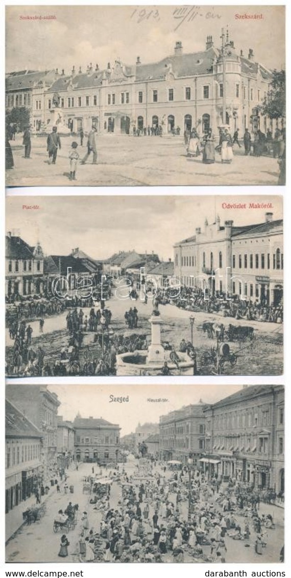 * 15 Db RÉGI Magyar Városképes Lap / 15 Pre-1945 Hungarian Town-view Postcards - Ohne Zuordnung