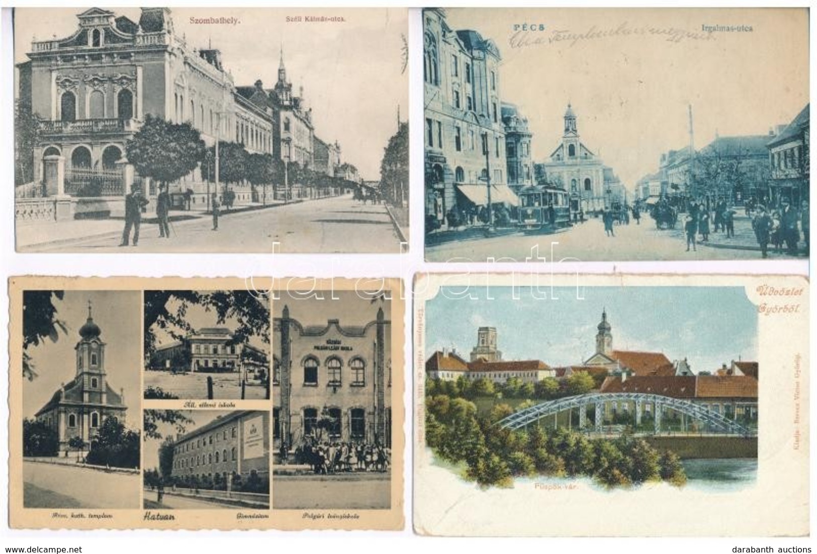 **, * 11 Db RÉGI Magyar Városképes Lap / 11 Pre-1945 Hungarian Town-view Postcards - Ohne Zuordnung