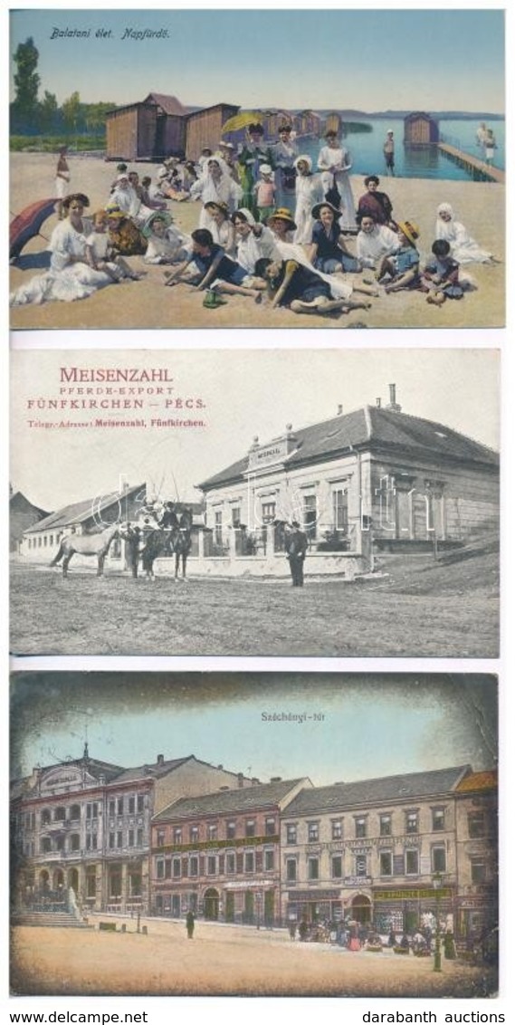 **, * 10 Db RÉGI Magyar Városképes Lap / 10 Pre-1945 Hungarian Town-view Postcards - Ohne Zuordnung