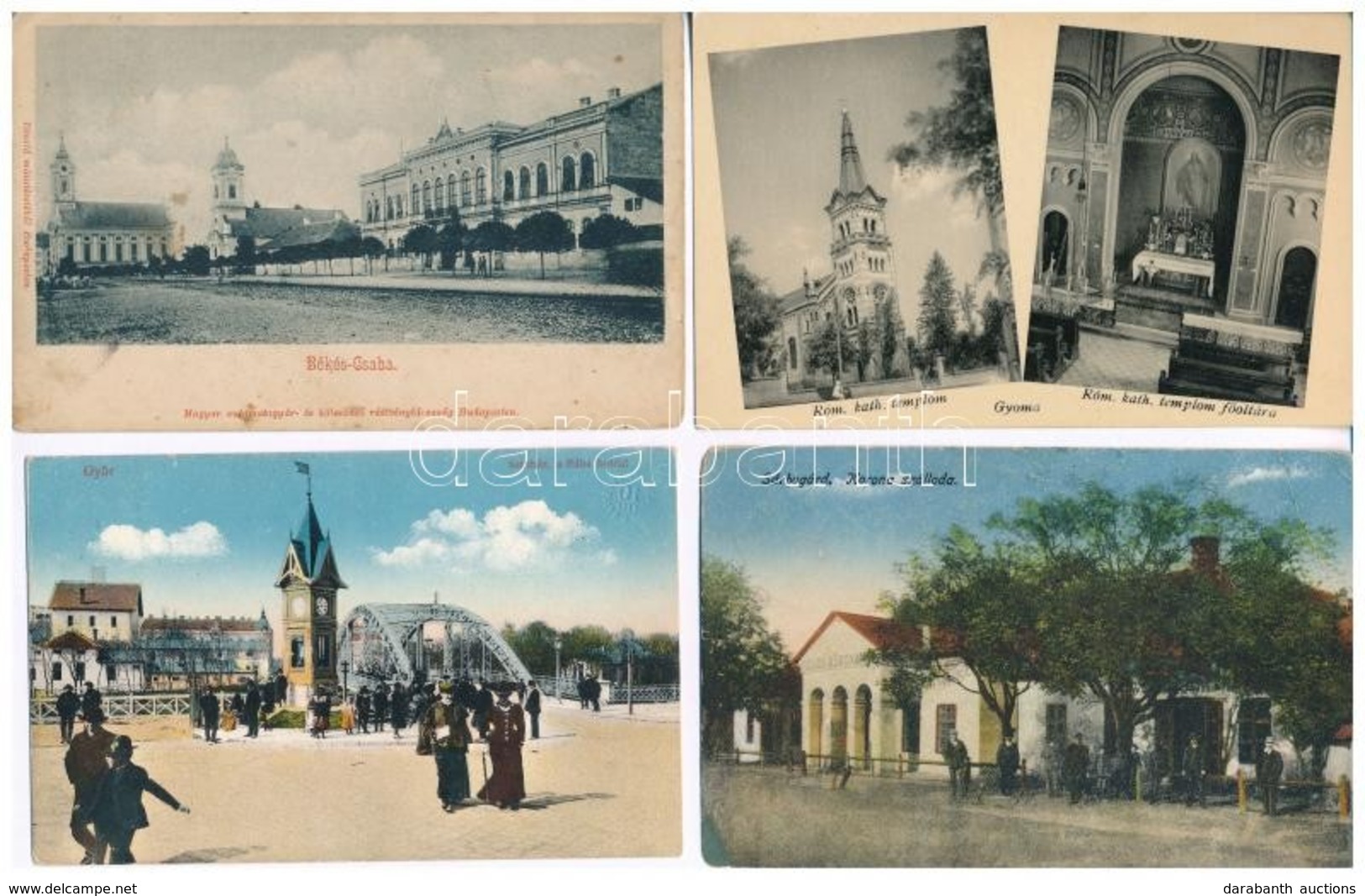 **, * 9 Db RÉGI Magyar Városképes Lap / 9 Pre-1945 Hungarian Town-view Postcards - Ohne Zuordnung