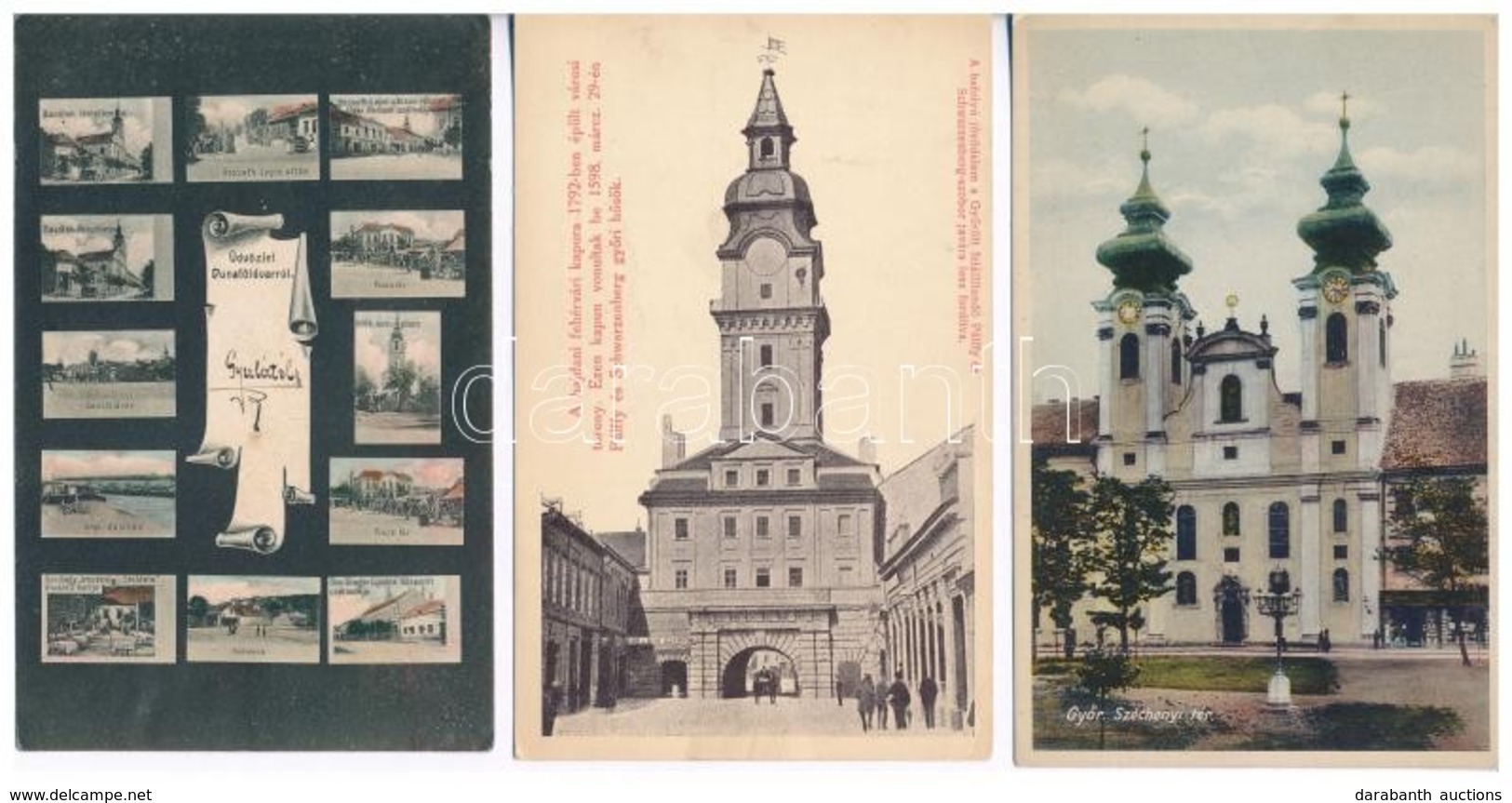 **, * 9 Db RÉGI Magyar Városképes Lap / 9 Pre-1945 Hungarian Town-view Postcards - Ohne Zuordnung