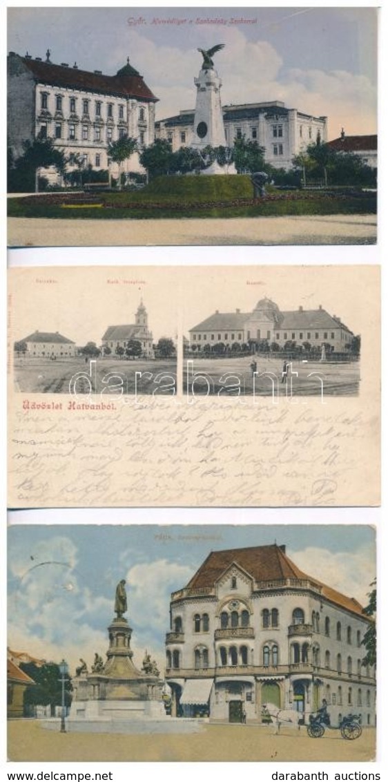 **, * 9 Db RÉGI Magyar Városképes Lap / 9 Pre-1945 Hungarian Town-view Postcards - Ohne Zuordnung