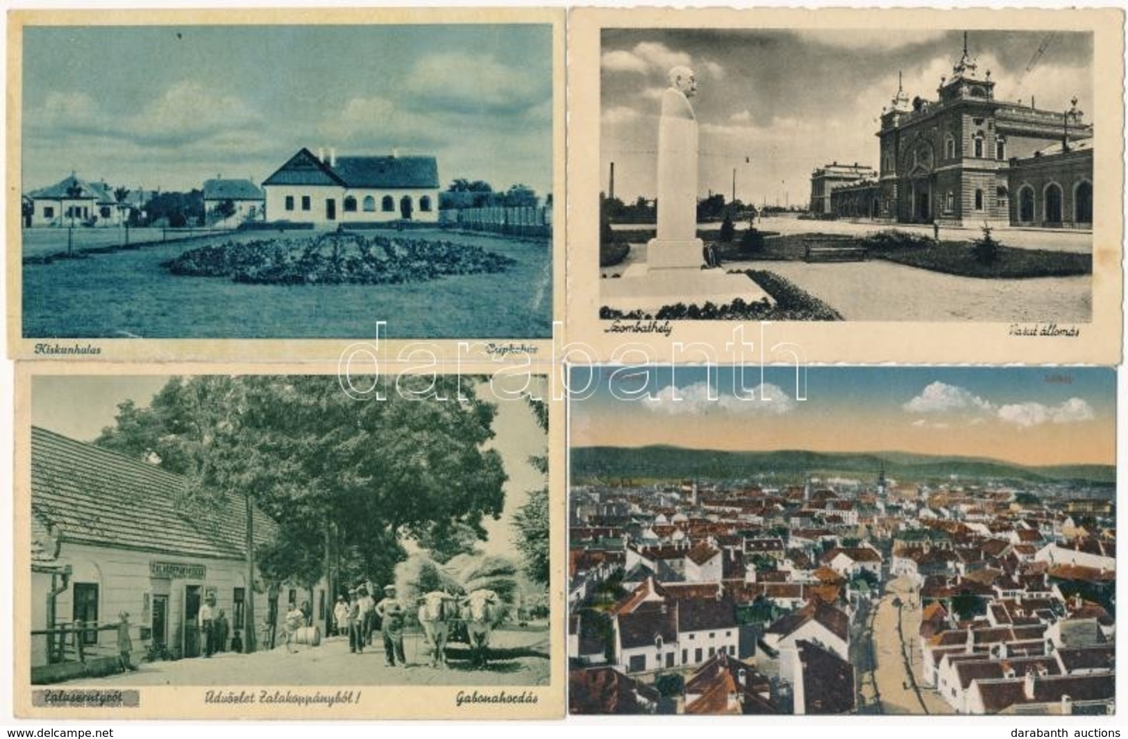 * 8 Db RÉGI Magyar Városképes Lap / 8 Pre-1945 Hungarian Town-view Postcards - Ohne Zuordnung