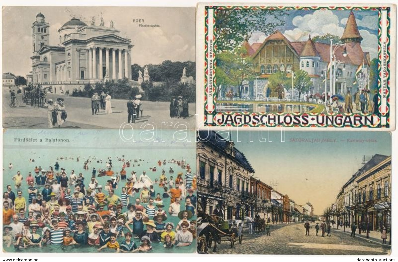 **, * 7 Db RÉGI Magyar Városképes Lap / 7 Pre-1945 Hungarian Town-view Postcards - Ohne Zuordnung