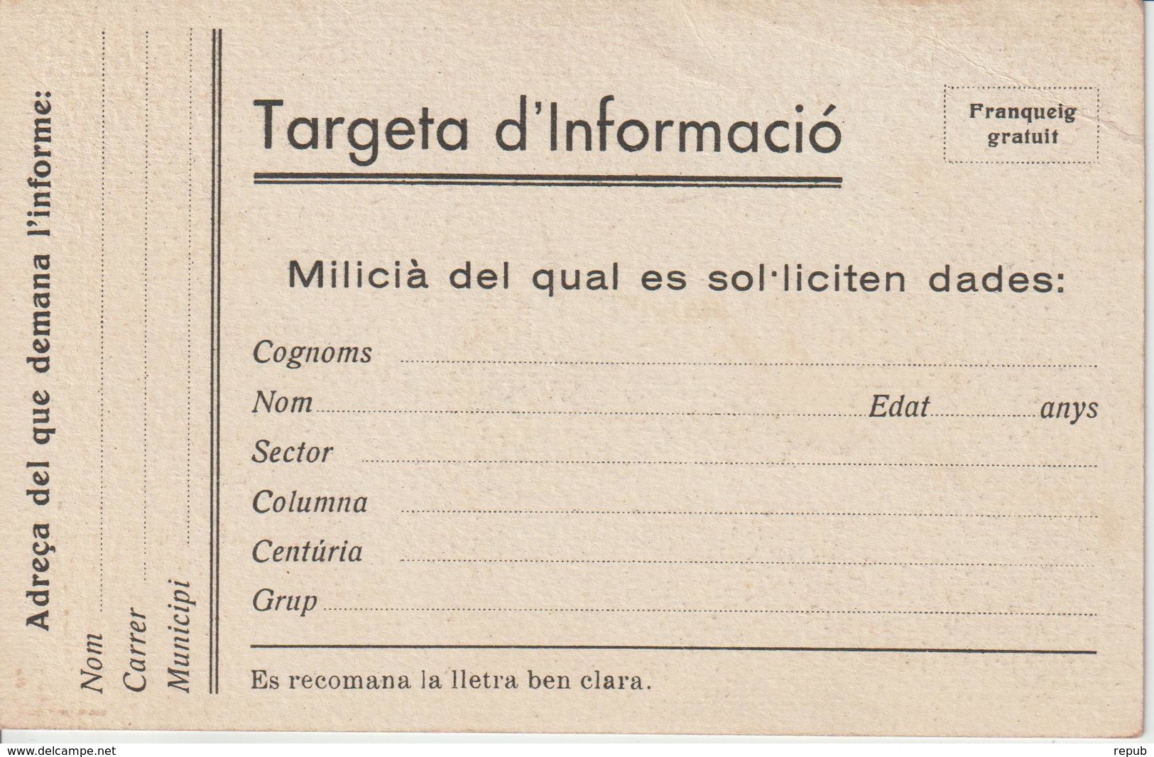 Espagne CP Guerre Civile Espagnole Guerra Civil - Autres & Non Classés