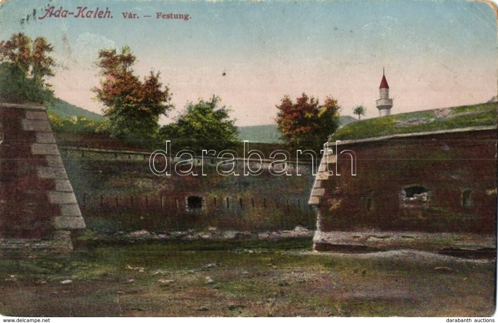 * T2/T3 1916 Ada Kaleh, Vár / Festung / Castle (Rb) - Ohne Zuordnung