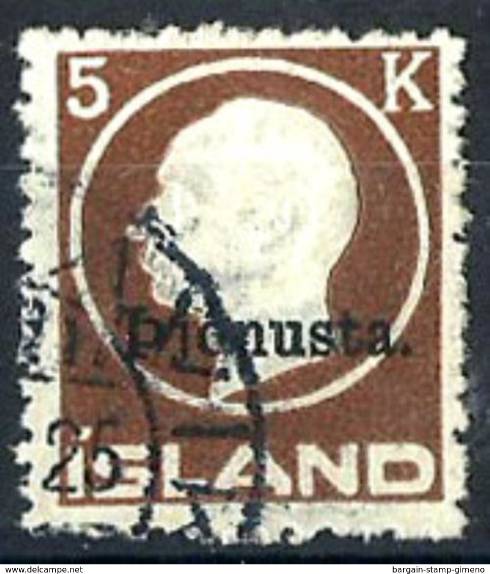 Islandia Servicio Nº 43 Usado. Cat.25€ - Oficiales