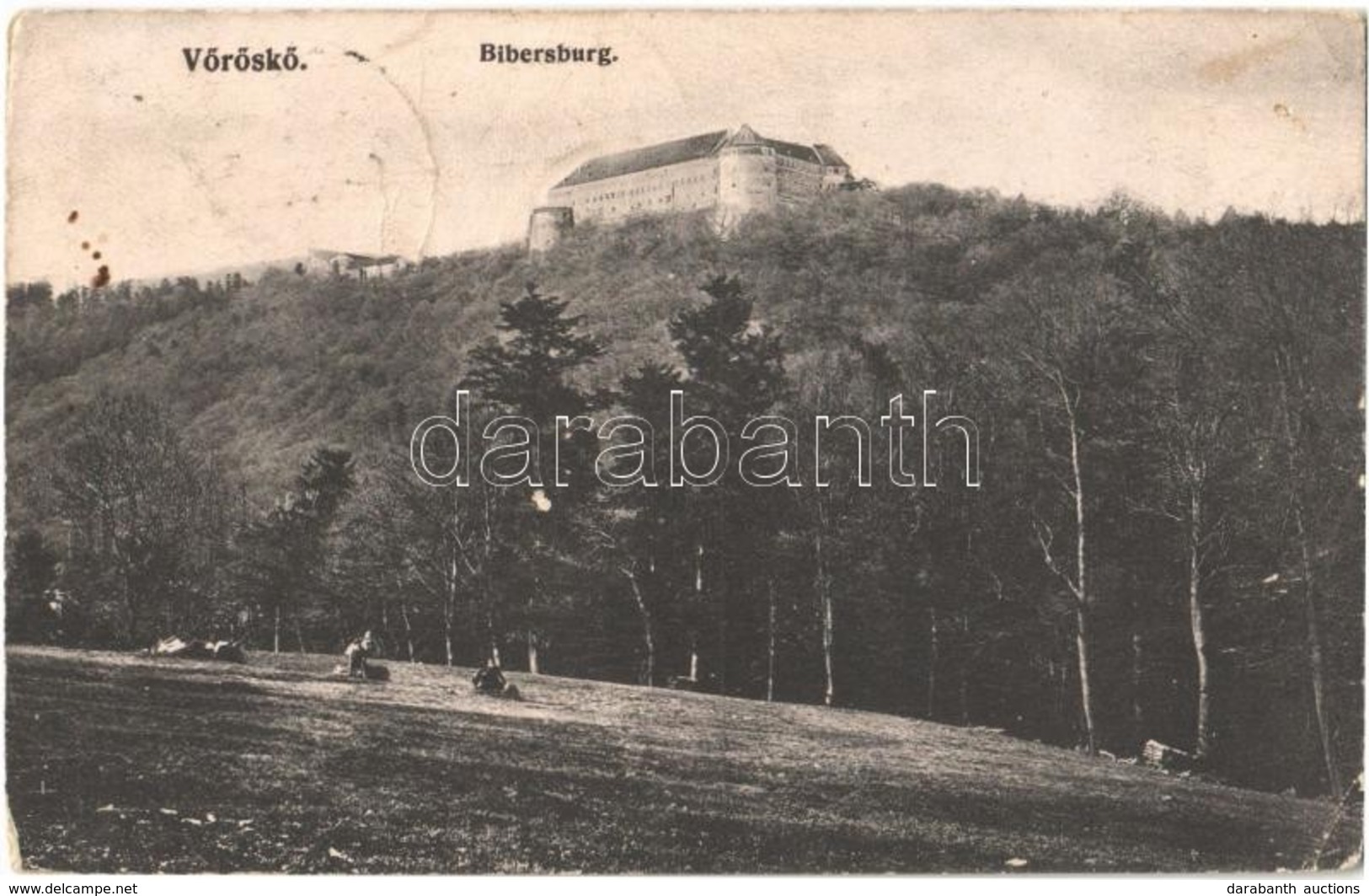 * T3 1909 Cseszte, Castá; Vöröskő Vára. Levius P. S. Kiadása / Bibersburg / Hrad Cerveny Kamen / Castle (Rb) - Ohne Zuordnung