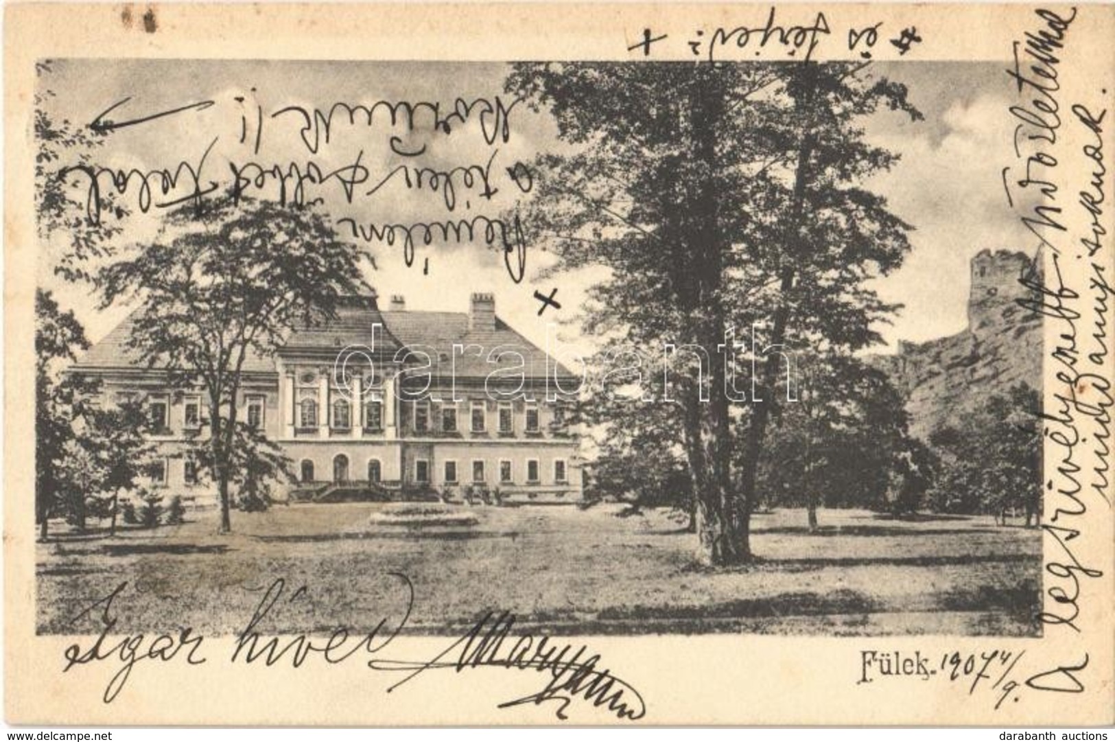 T2 1907 Fülek, Filakovo; Berchtold (Stephani) Kastély / Castle - Ohne Zuordnung