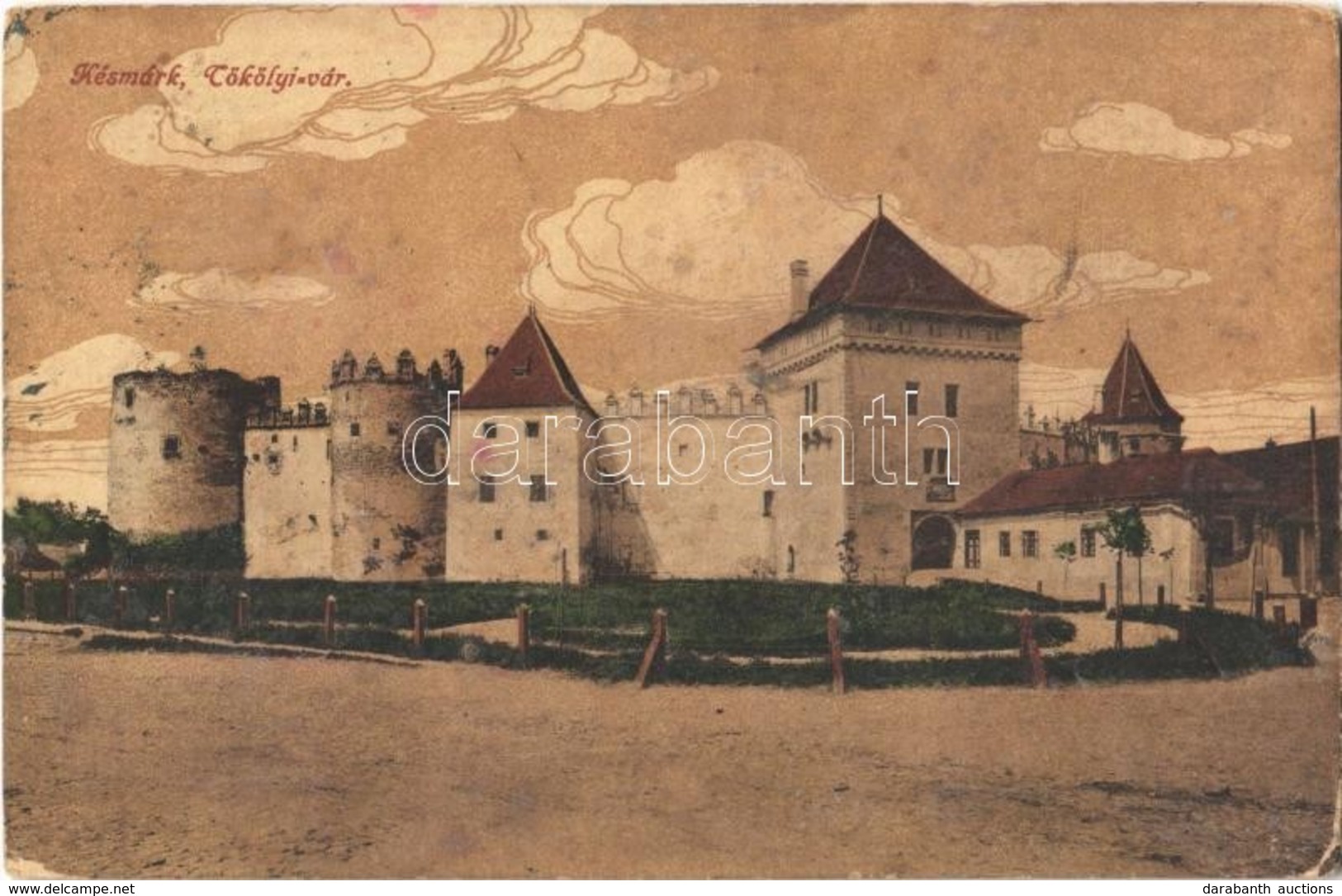 * T2/T3 1918 Késmárk, Kezmarok; Thököly Vár. Feitzinger Ede No. 533. / Castle (fl) - Ohne Zuordnung