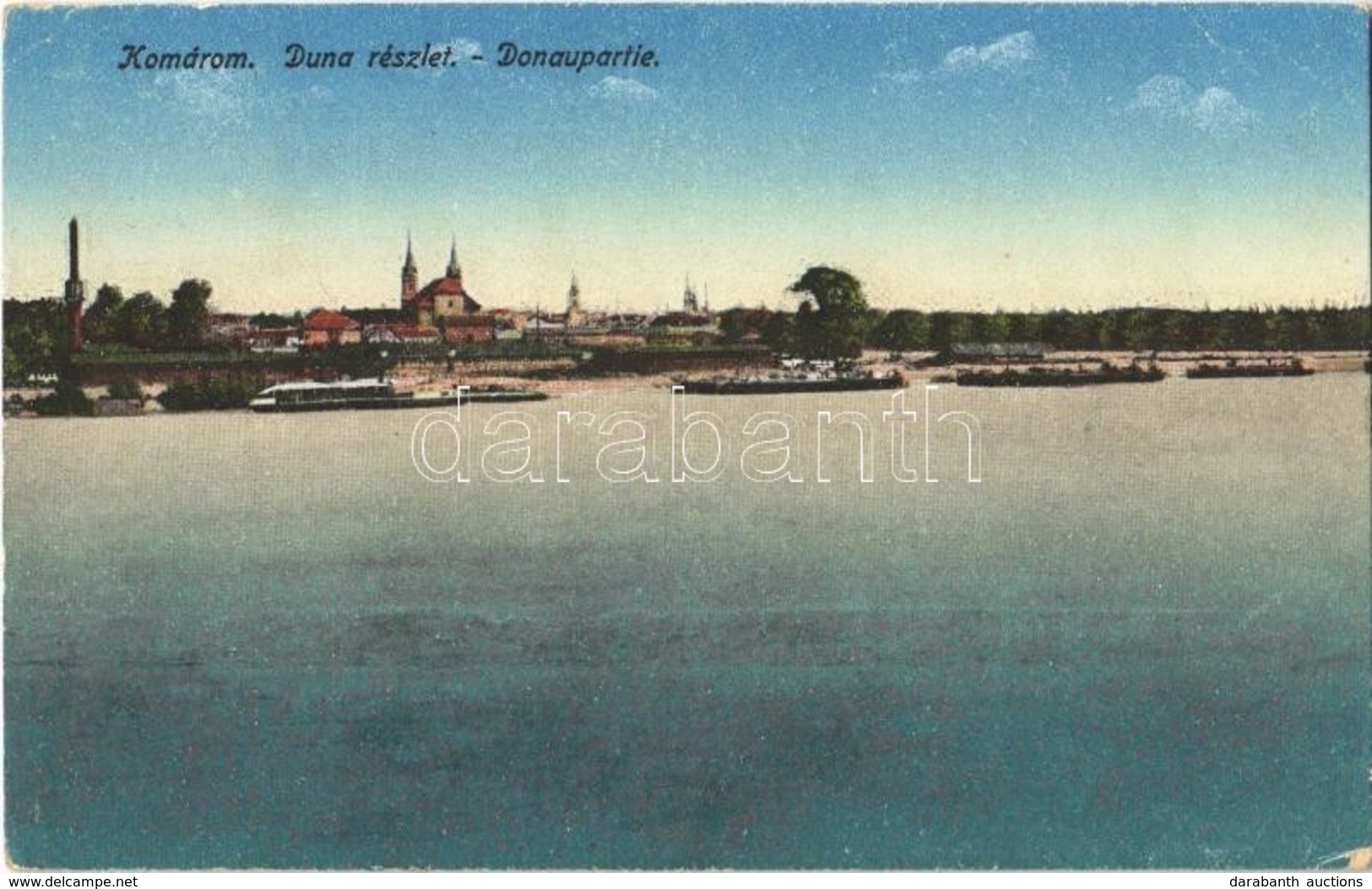 T2/T3 1916 Komárom, Komárno; Duna Részlet / Donaupartie / Danube (EK) - Ohne Zuordnung