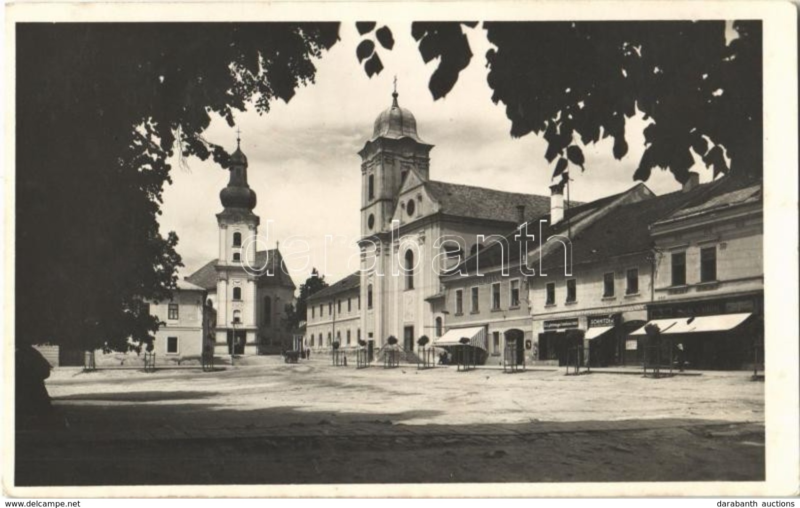 * T2 Rozsnyó, Roznava; Fő Tér, Schnitzer üzlete, Első Gömörmegyei Temetkezési Intézet, Sajó-Vidék Könyvnyomda / Main Squ - Ohne Zuordnung