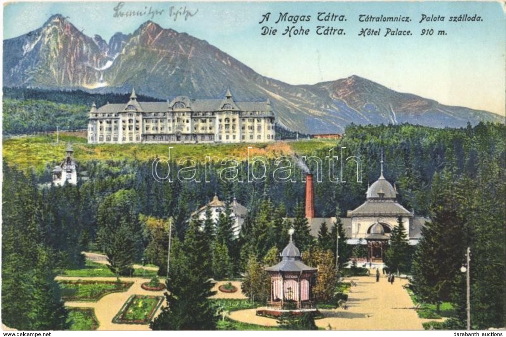 * T1/T2 Tátralomnic, Tatranská Lomnica (Magas Tátra, Vysoké Tatry); Palota Szálló / Hotel Palace - Ohne Zuordnung