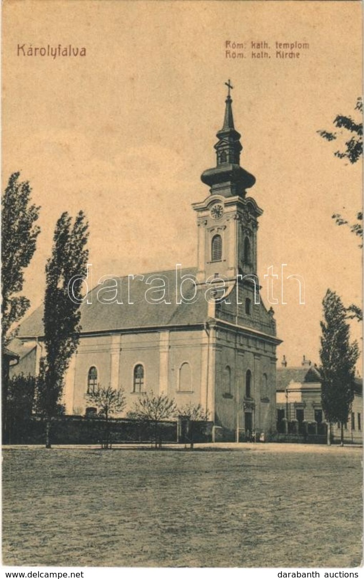 T2 1907 Nagykárolyfalva, Károlyfalva, Karlsdorf, Banatski Karlovac; Római Katolikus Templom. W. L. 1226. / Röm. Kath. Ki - Ohne Zuordnung