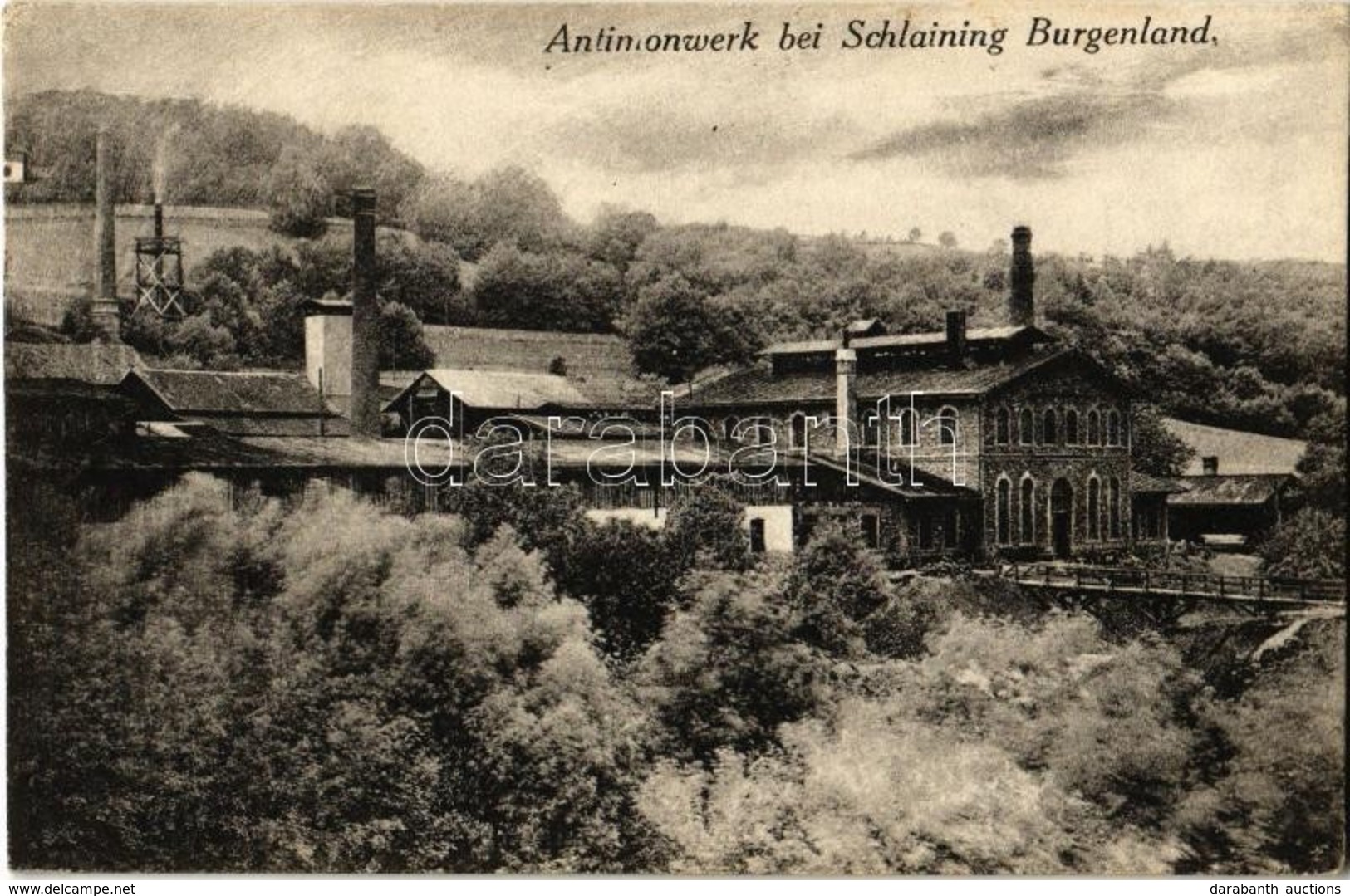 * T2 1928 Városszalónak, Szalónak, Stadtschlaining; Antimonwerk / Antimon Gyár. Franz Knollmüller Felvétele. Johann Kopf - Ohne Zuordnung