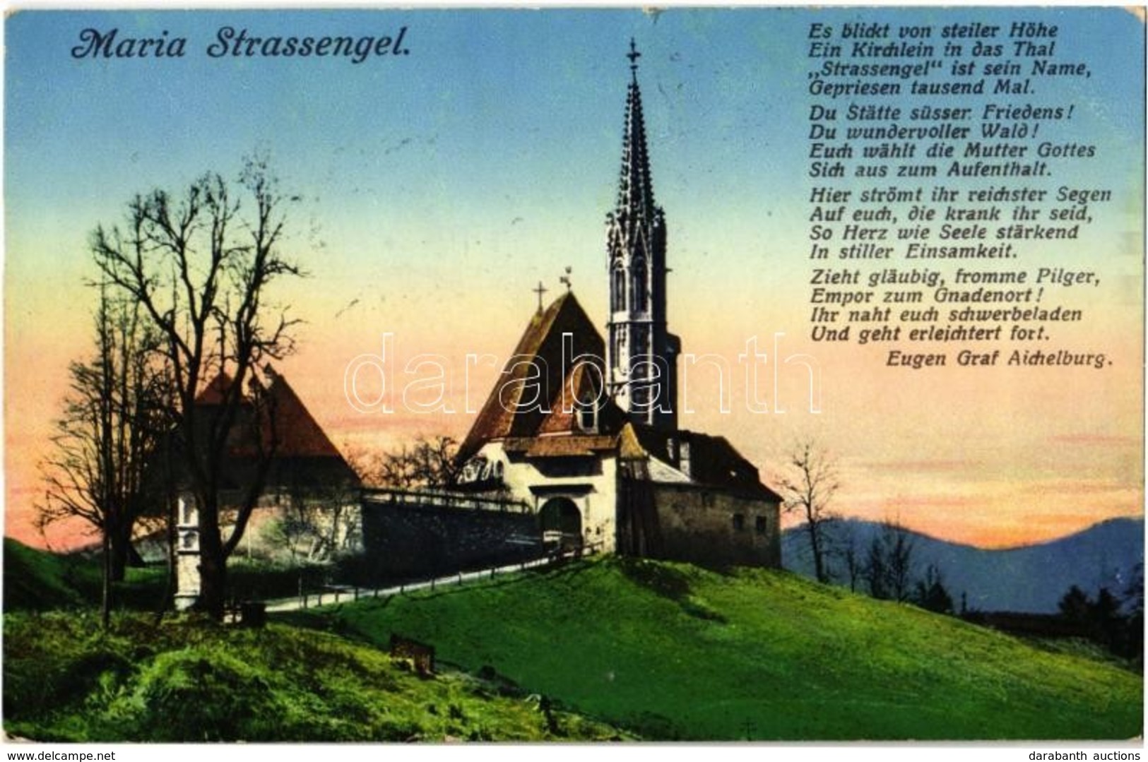 T2 1914 Judendorf-Straßengel, Maria-Strassengel (bei Graz); Wallfahrtskirche Maria Strassengel / Pilgrimage Church - Ohne Zuordnung