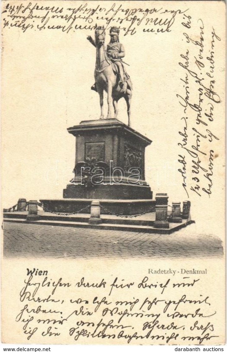T2/T3 1908 Wien, Vienna, Radetzky - Denkmal / Monument (EK) - Ohne Zuordnung