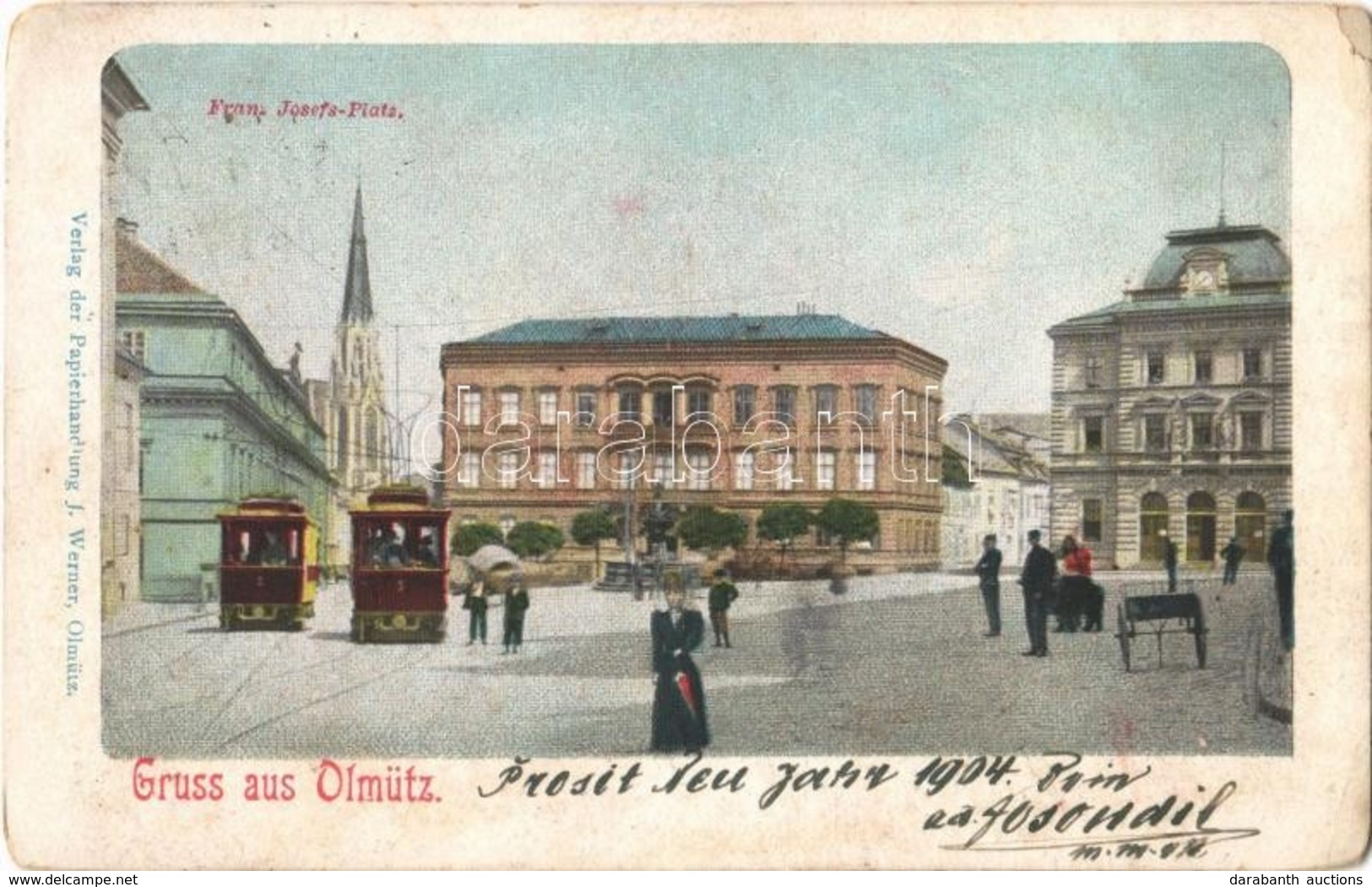 * T2/T3 Olomouc, Olmütz; Franz Josefs Platz / Square, Trams (EK) - Ohne Zuordnung