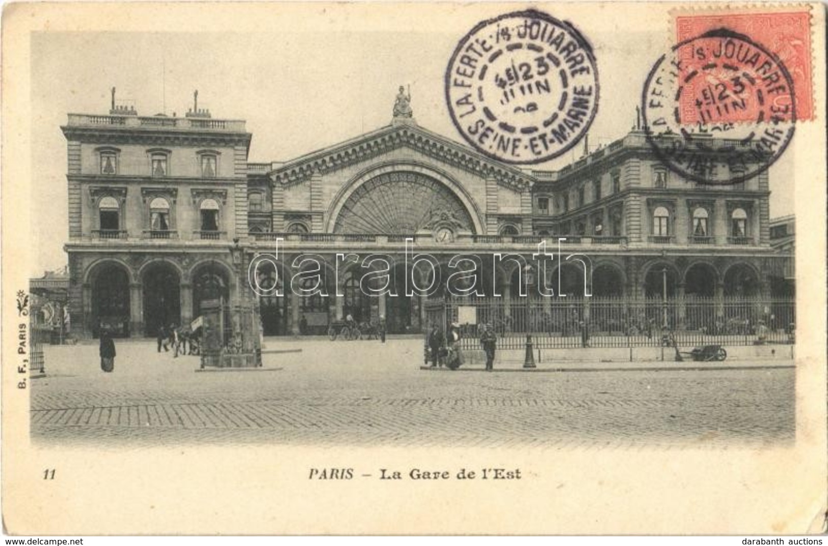 T2/T3 1906 Paris, La Gare De L'Est / Railway Station. TCV Card (EK) - Ohne Zuordnung