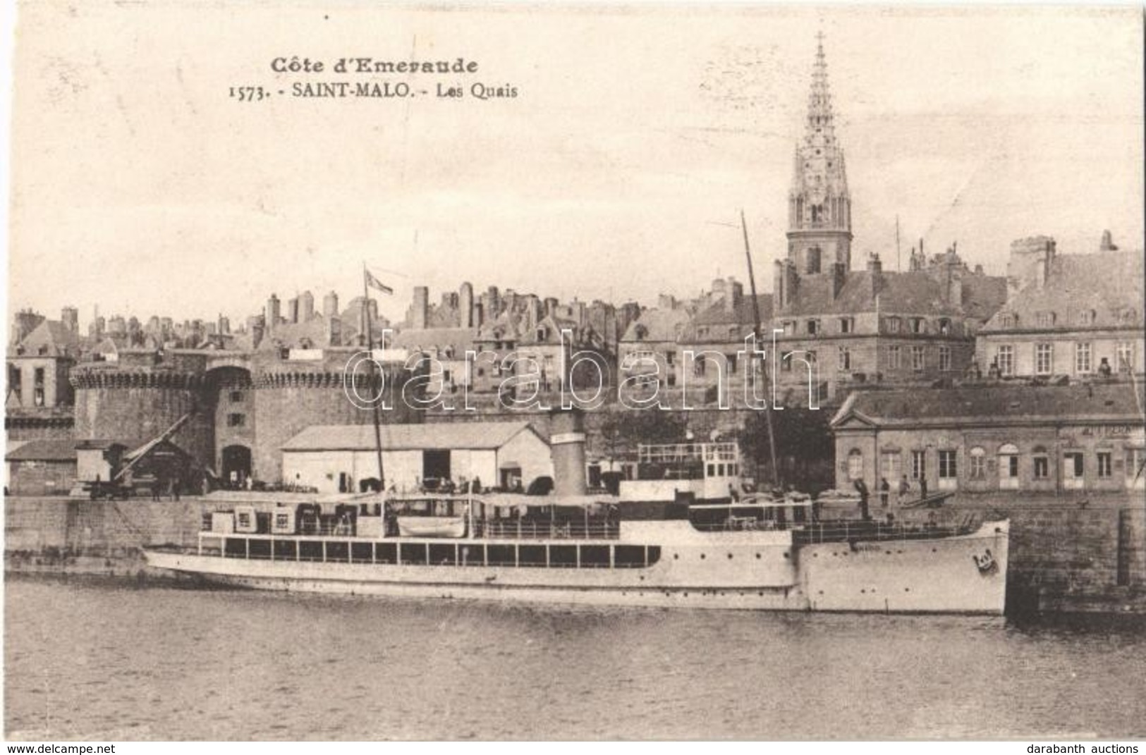 ** T2 Saint-Malo, Cote D'Emeraude, Les Quais / Quay, Steamship - Ohne Zuordnung