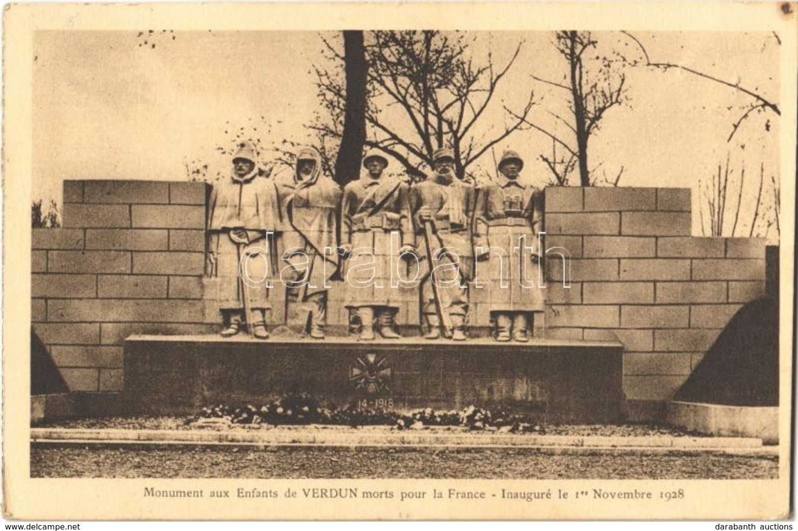 T4 1939 Verdun, Monument Aux Enfants De Verdun Morts Pour Le France, Inauguré Le 1er Novembre 1928 / WWI Memorial Monume - Ohne Zuordnung