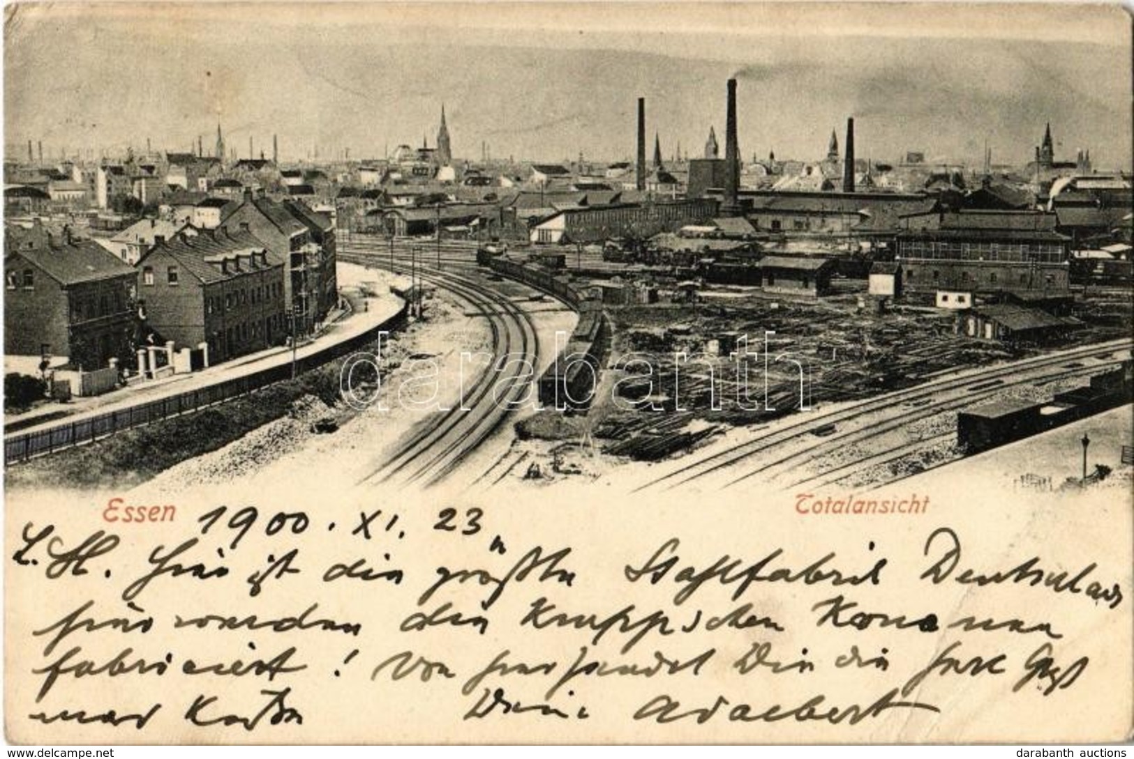 T3 1900 Essen, Bahnhof / Industrial Railway Station, Trains, Factory (EB) - Ohne Zuordnung