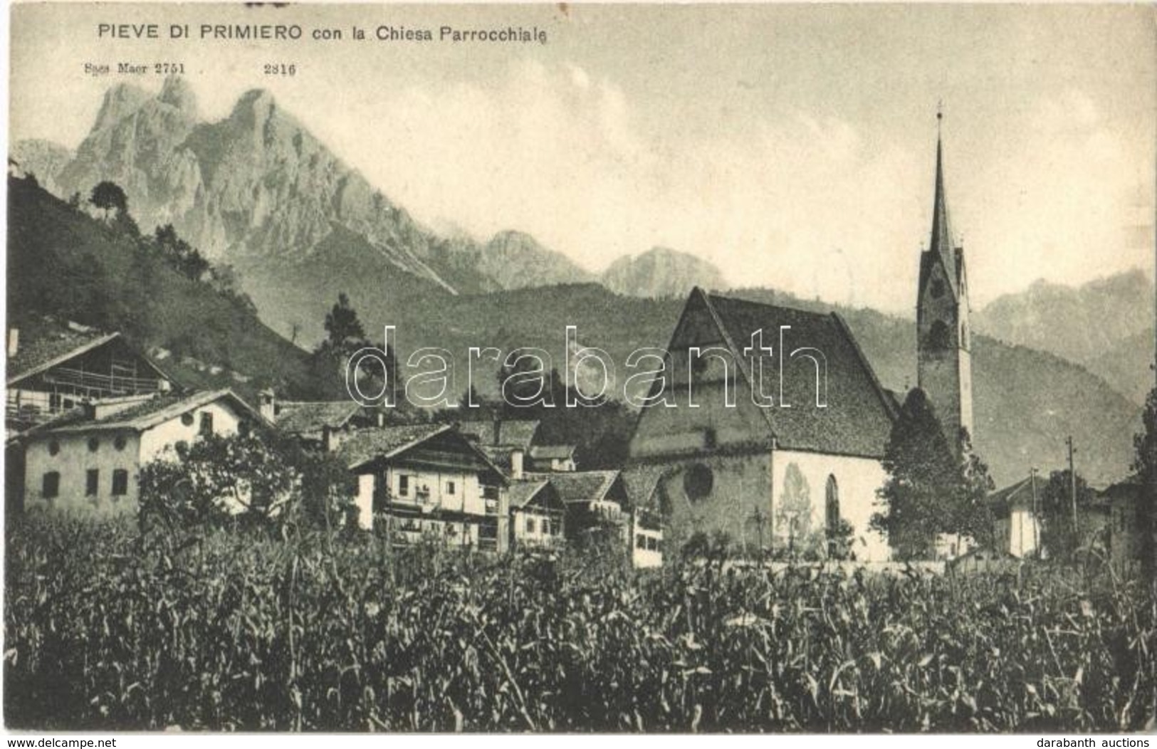 T2/T3 Fiera Di Primiero, Primör (Südtirol); Chiesa Parrocchiale / Church (EK) - Ohne Zuordnung