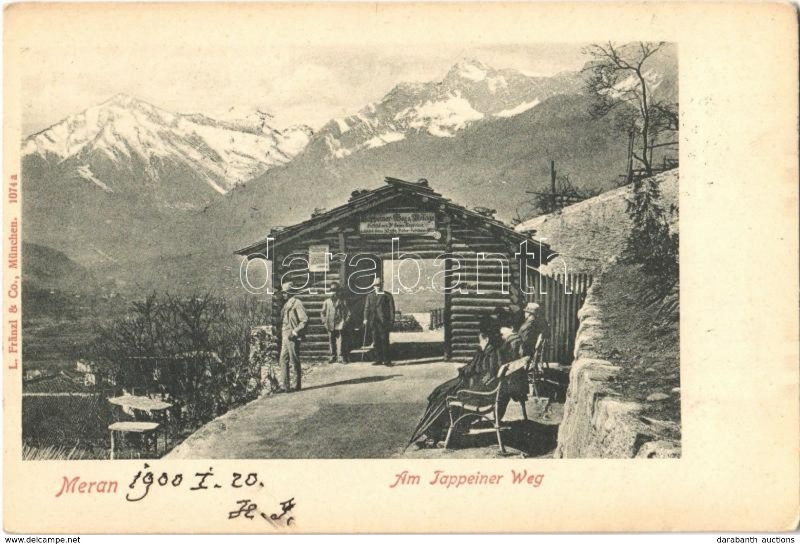 T2 1900 Merano, Meran (Südtirol); Am Tappeiner Weg / Mountain Road, Rest House - Ohne Zuordnung