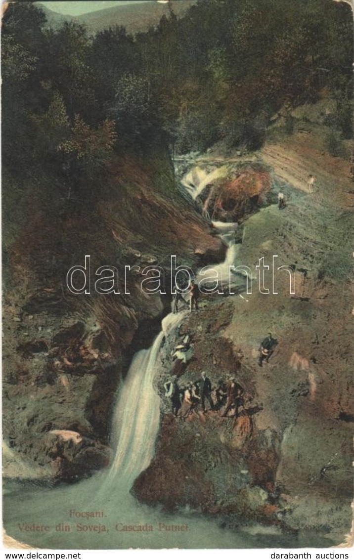 T2/T3 1911 Soveja, Szovezsa (Foksány, Focsani); Cascada Putnei / Vízesés / Waterfall (EB) - Ohne Zuordnung