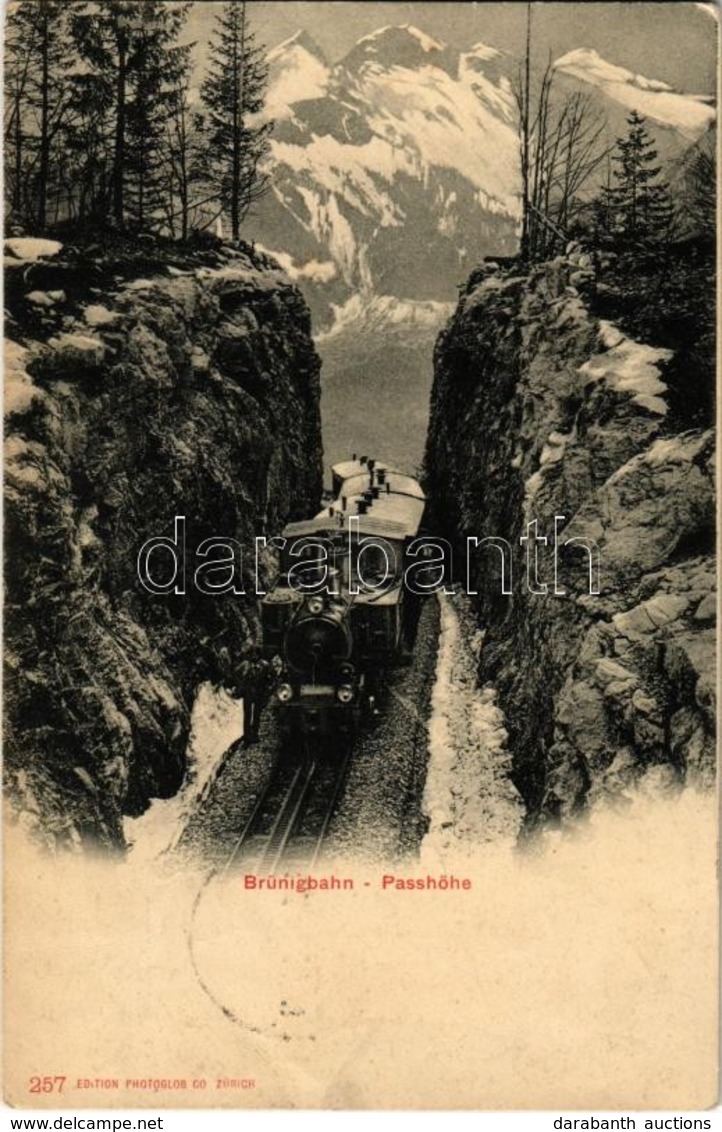 * T3 1903 Brünigbahn, Passhöhe / Swiss Narrow Gauge Railway Line, Locomotive (Rb) - Ohne Zuordnung