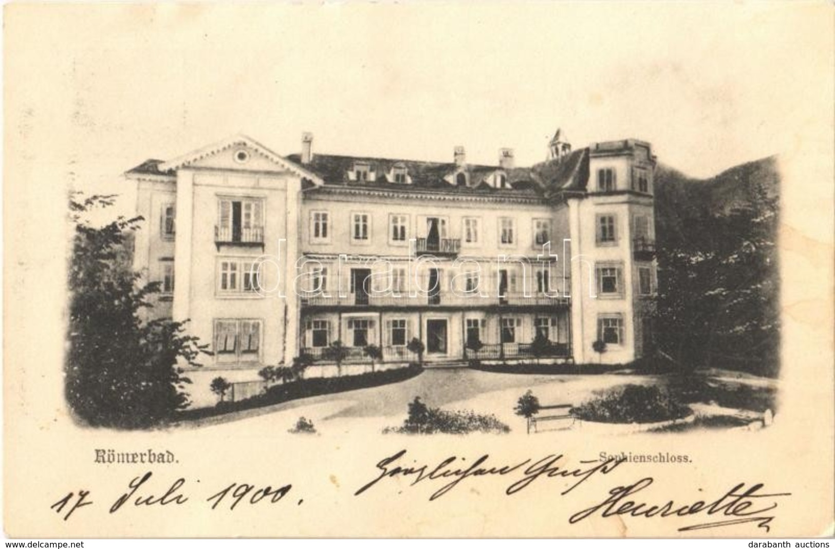 * T2/T3 1900 Rimske Toplice, Römerbad; Sophienschloss / Castle (fl) - Ohne Zuordnung