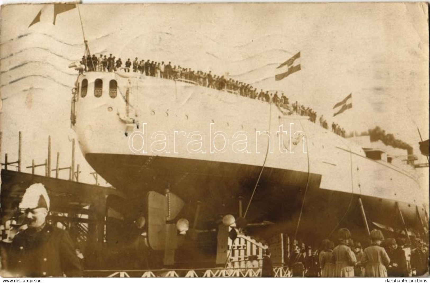 T2/T3 1912 Az SMS Tegetthoff, Osztrák-Magyar Haditengerészet Tegetthoff-osztályú Csatahajójának Vízre Bocsátási ünnepség - Ohne Zuordnung