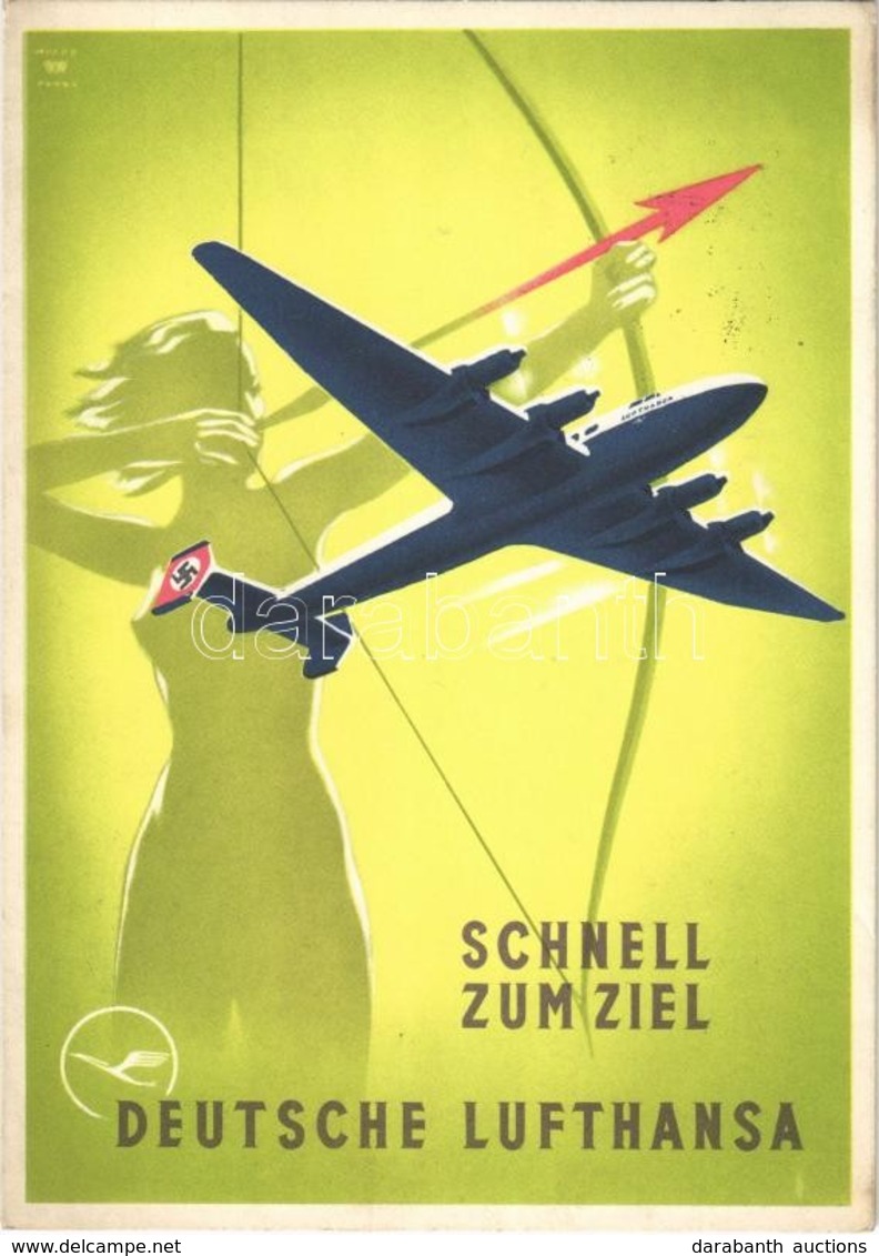 T2 1940 Deutsche Lufthansa - Schnell Zum Ziel / German Airline Advertisement - Ohne Zuordnung