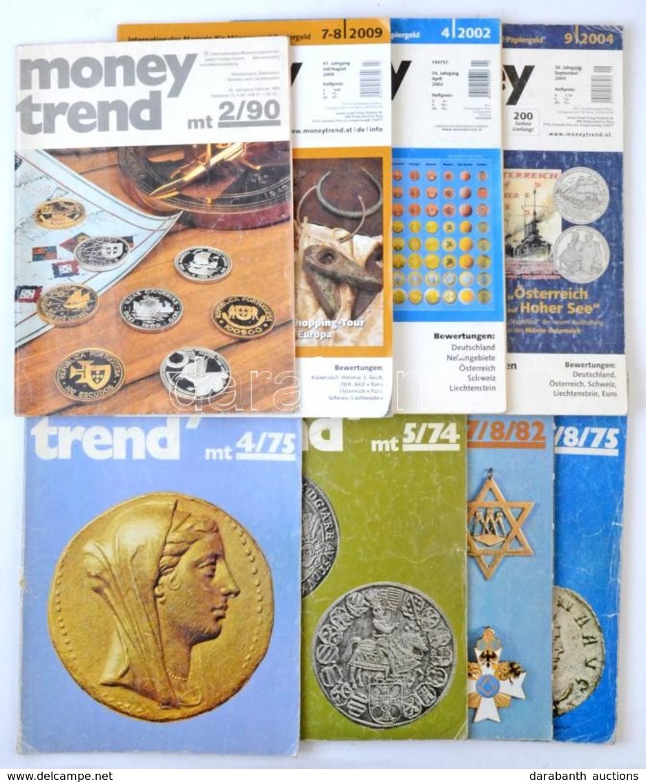 1974-2009. 8db Klf "Money Trend" Numizmatikai Magazin. Használt, De Jó állapotban. - Non Classés