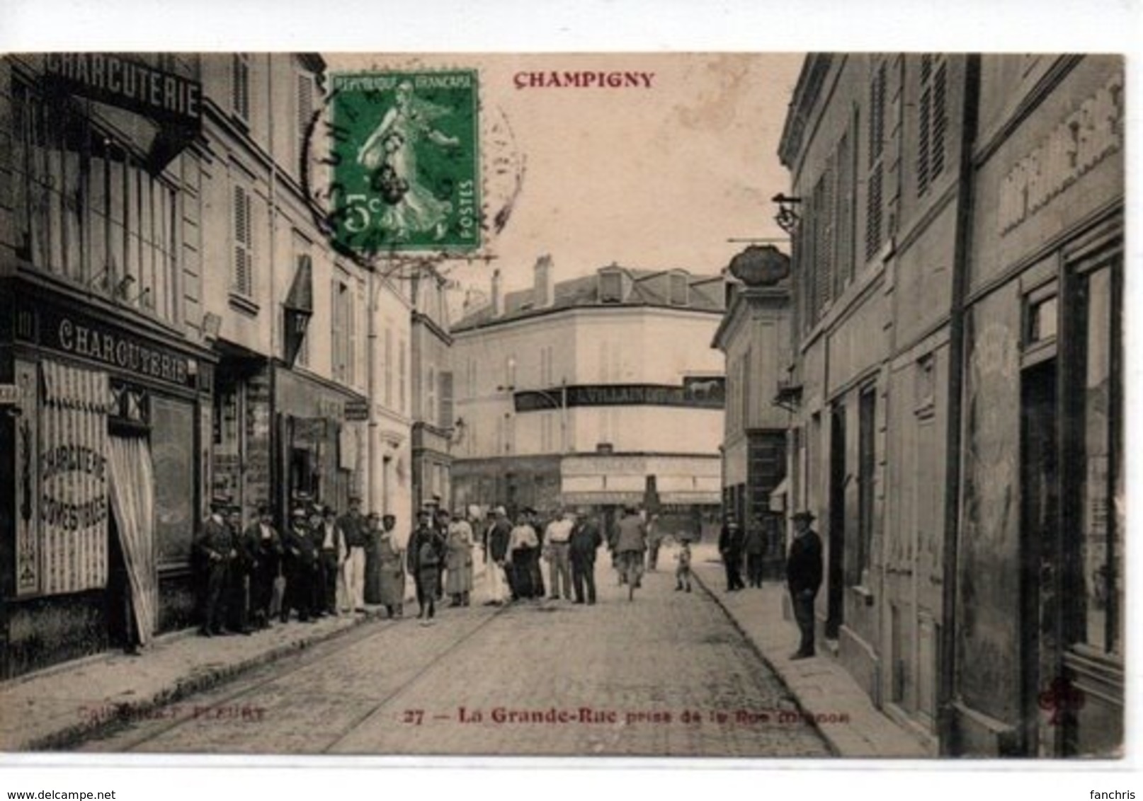 Champigny-La Grande-Rue Prise De La Rue Mignon - Champigny Sur Marne