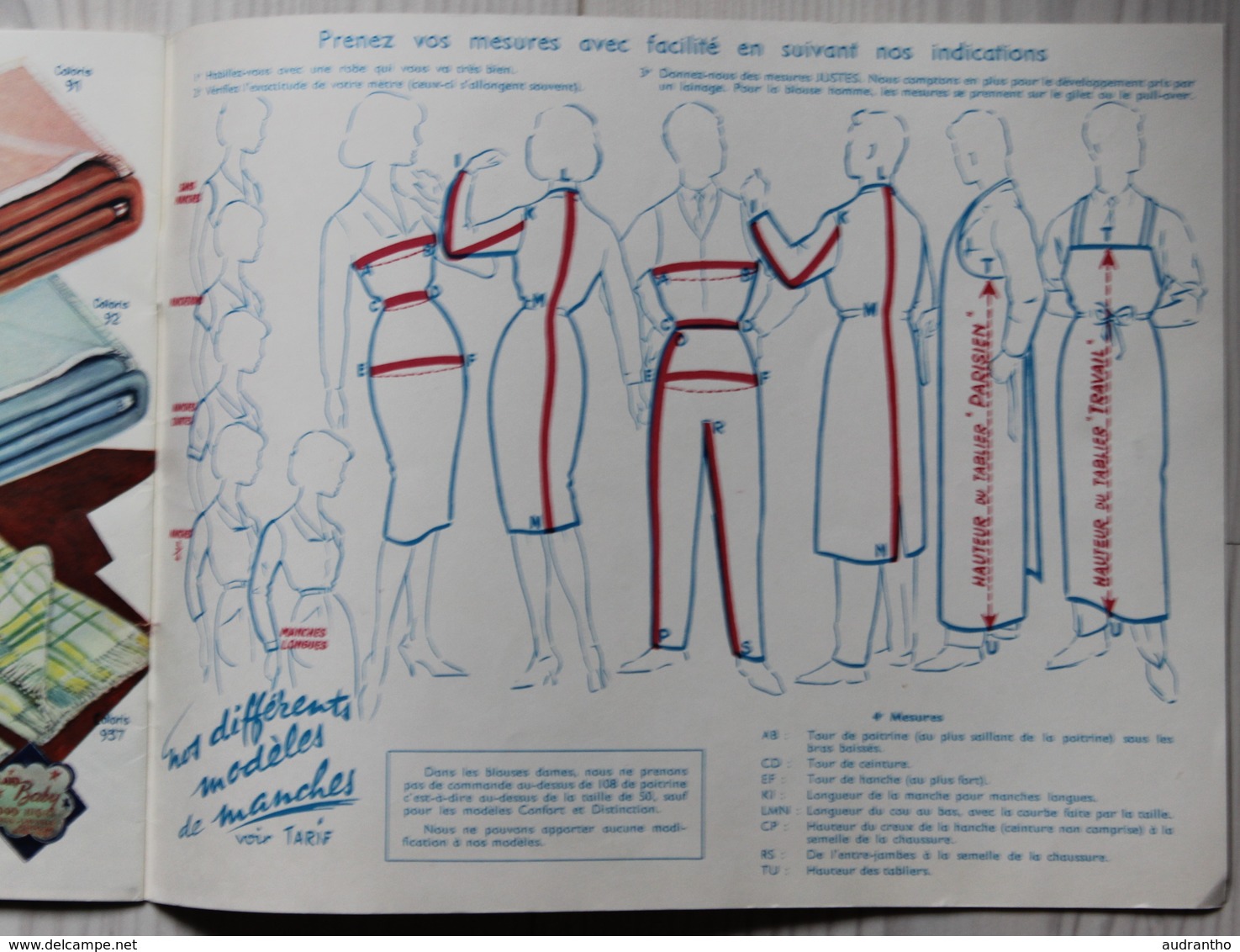 catalogue publicitaire 1961 établissements Bragard vêtements professionnels Saulxures Sur Moselotte