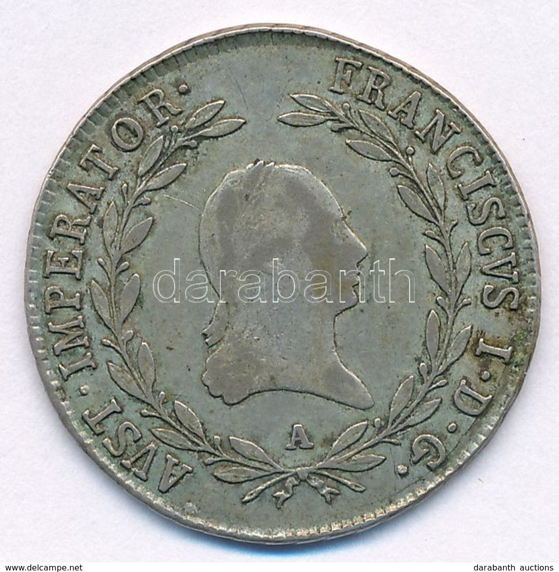 Ausztria 1824A 20kr Ag "I. Ferenc" (6,64g) T:2  Austria 1824A 20 Kreuzer Ag "Franz I" (6,64g) C:XF Krause KM#2143 - Ohne Zuordnung